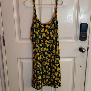 Lemon Spaghetti Strap Dress